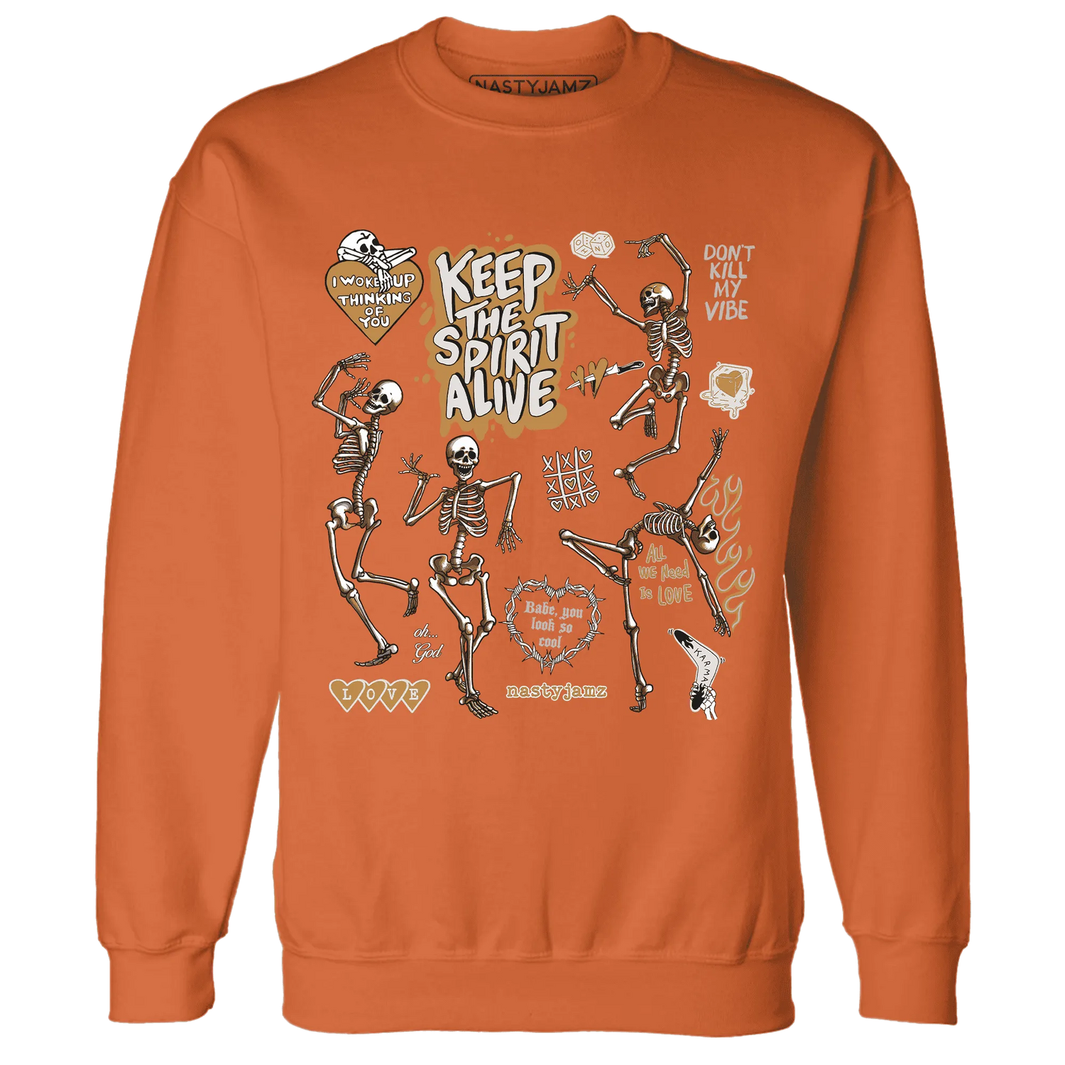 Dunk-Low-Retro-Wheat-Orange-Sweatshirt-Match-Keep-The-Spirit-Alive