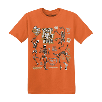 Dunk-Low-Retro-Wheat-Orange-T-Shirt-Match-Keep-The-Spirit-Alive