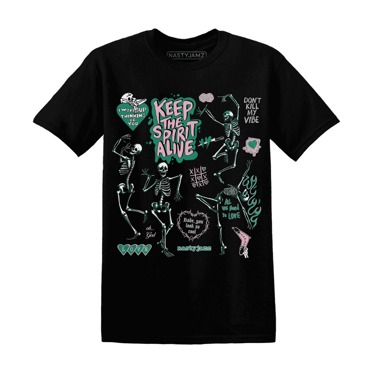 Dunk-Pink-Malachite-Medium-Soft-Low-Sail-NastyJamz-T-Shirt-Match-Keep-The-Spirit-Alive