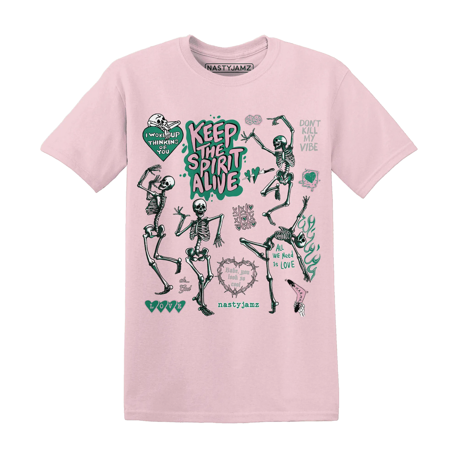 Dunk-Pink-Malachite-Medium-Soft-Low-Sail-NastyJamz-T-Shirt-Match-Keep-The-Spirit-Alive