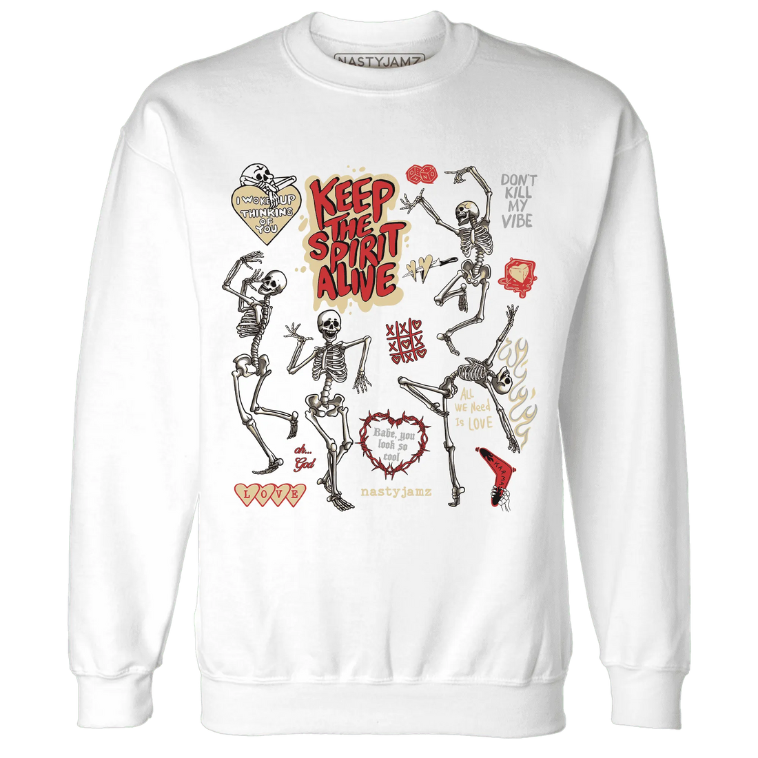 Dunk-Strawberry-Waffle-Sweatshirt-Match-Keep-The-Spirit-Alive