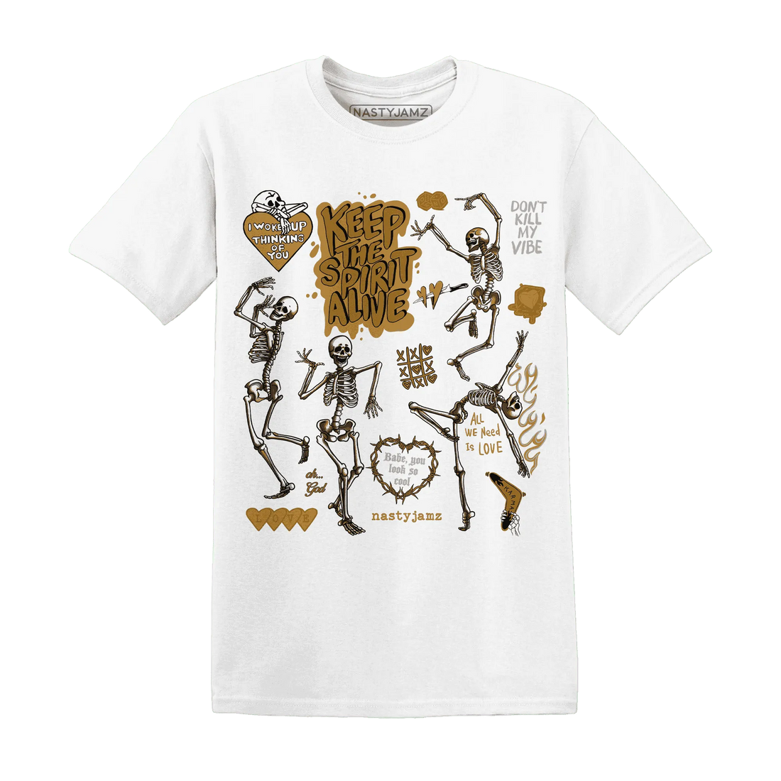 Wheat-13s-NastyJamz-T-Shirt-Match-Keep-The-Spirit-Alive