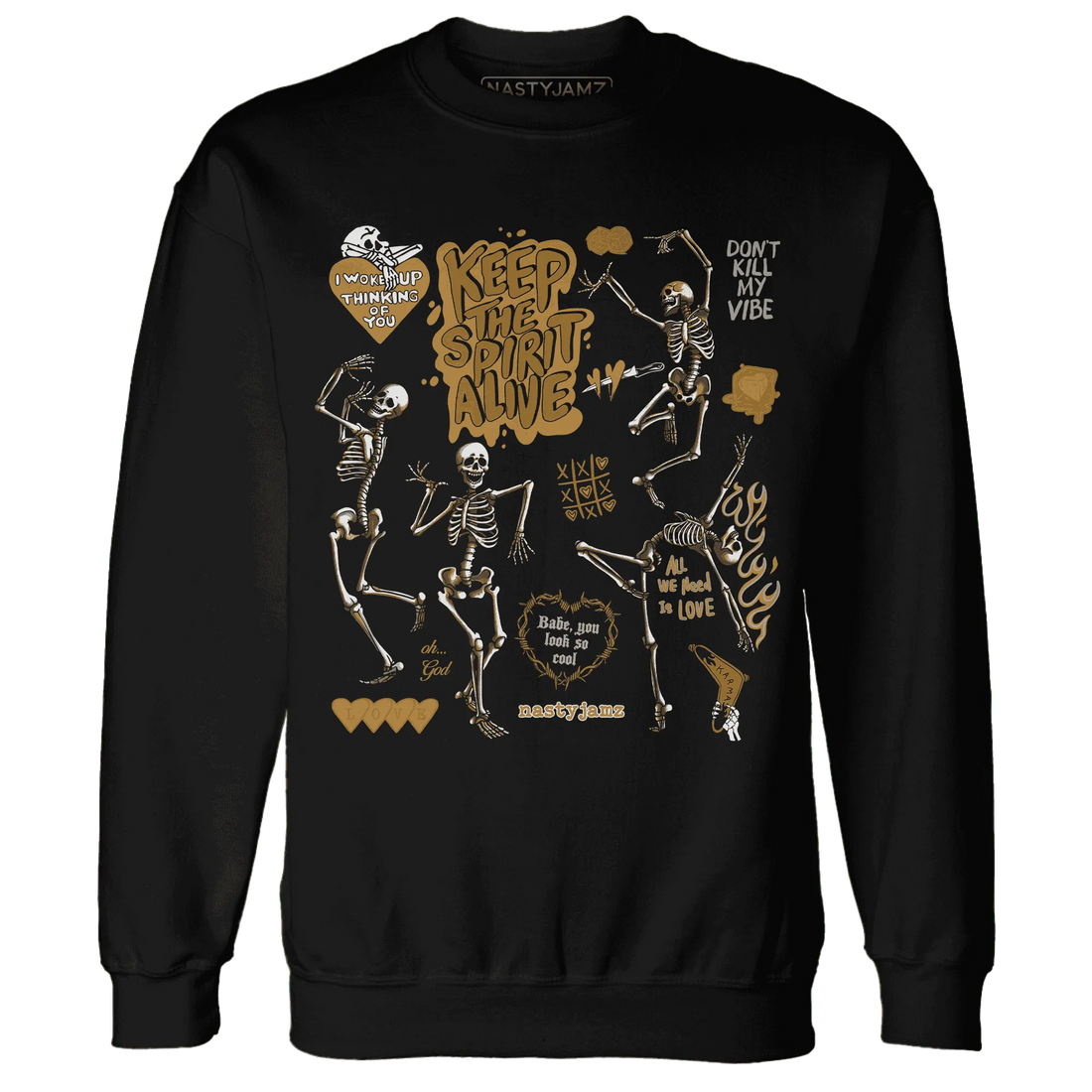 Wheat-13s-NastyJamz-Sweatshirt-Match-Keep-The-Spirit-Alive