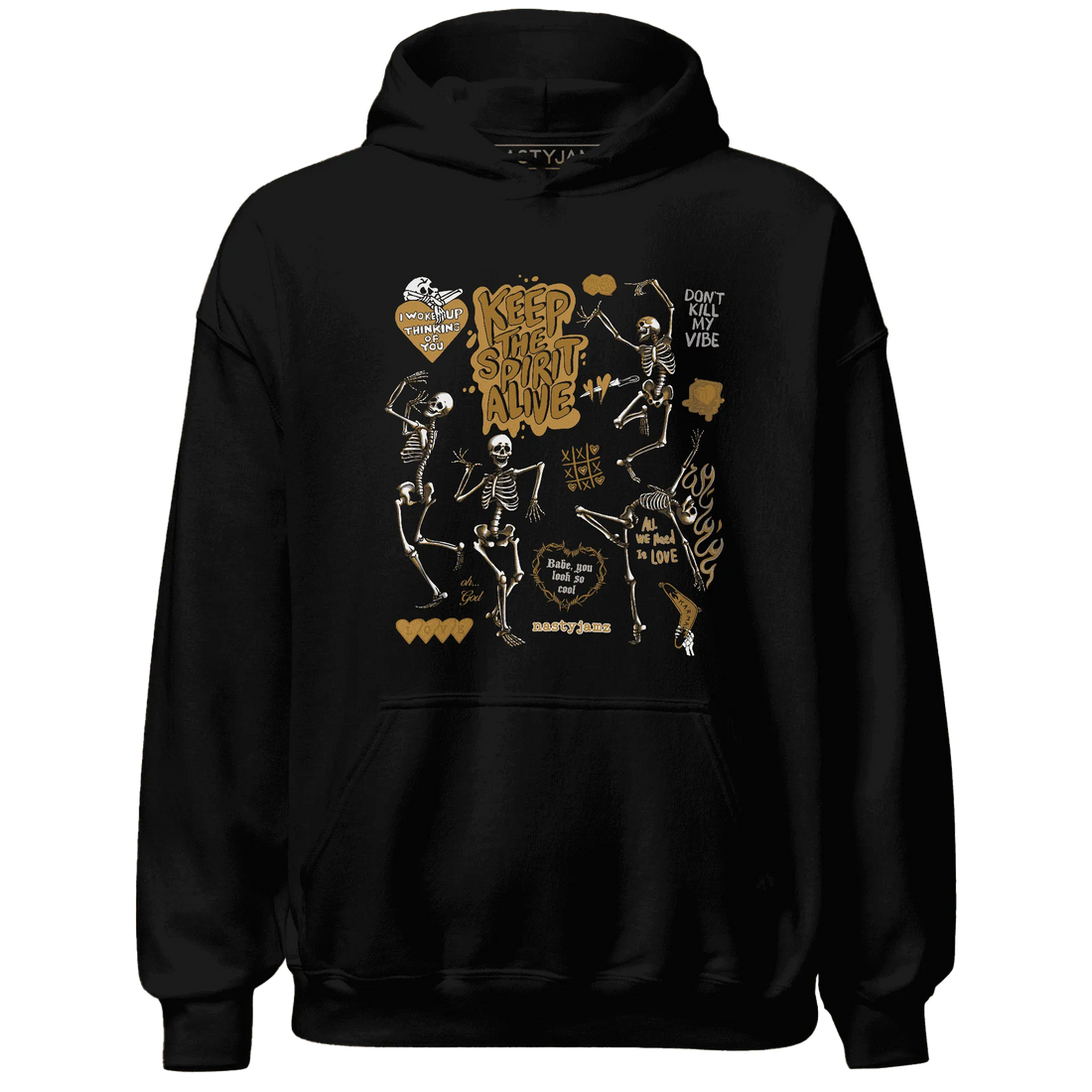 Wheat-13s-NastyJamz-Hoodie-Match-Keep-The-Spirit-Alive