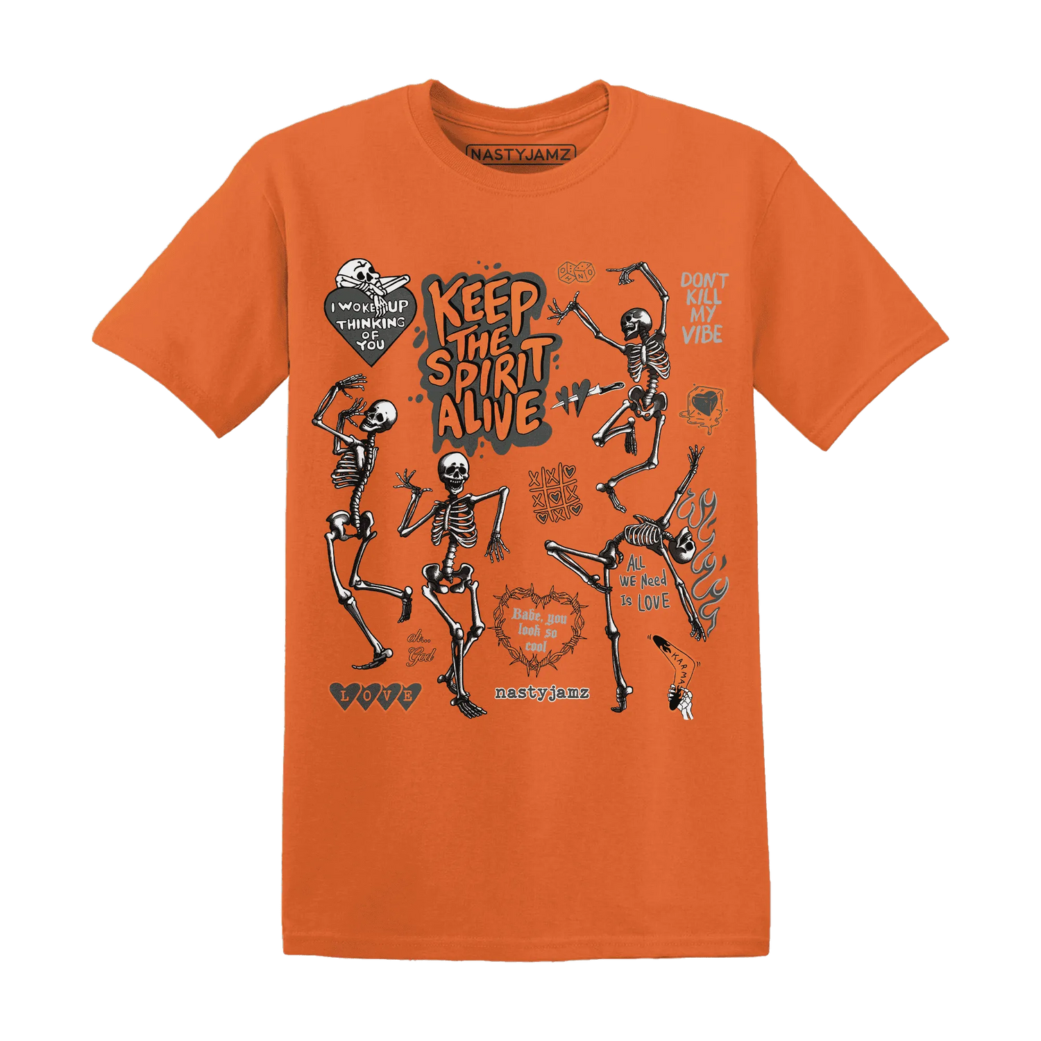 Fear-Pack-3s-NastyJamz-T-Shirt-Match-Keep-The-Spirit-Alive