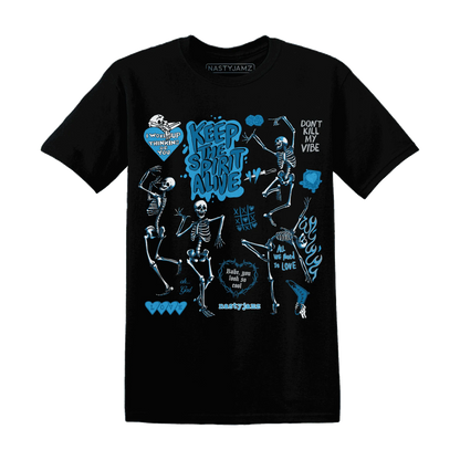 Powder-Blue-9s-NastyJamz-T-Shirt-Match-Keep-The-Spirit-Alive