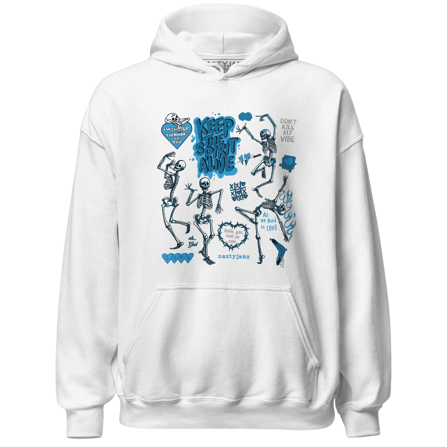 Powder-Blue-9s-NastyJamz-Hoodie-Match-Keep-The-Spirit-Alive