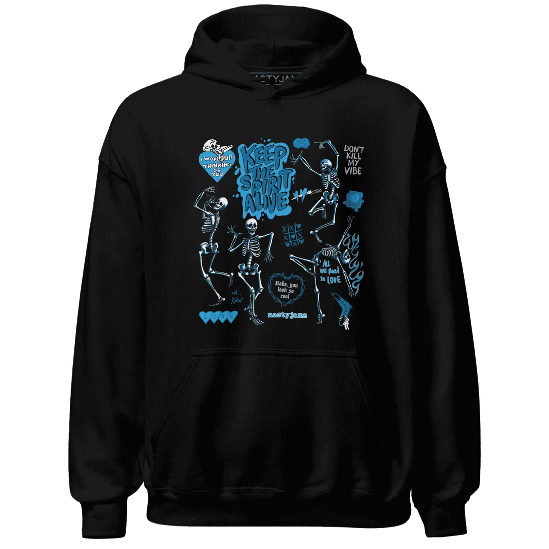 Powder-Blue-9s-NastyJamz-Hoodie-Match-Keep-The-Spirit-Alive