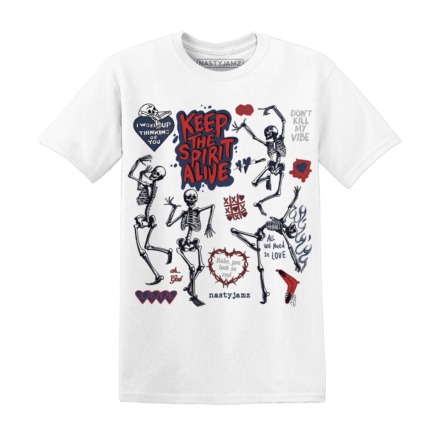 VaporMax-Air-Plus-Midnight-Navy-Gold-Black-NastyJamz-T-Shirt-Match-Keep-The-Spirit-Alive