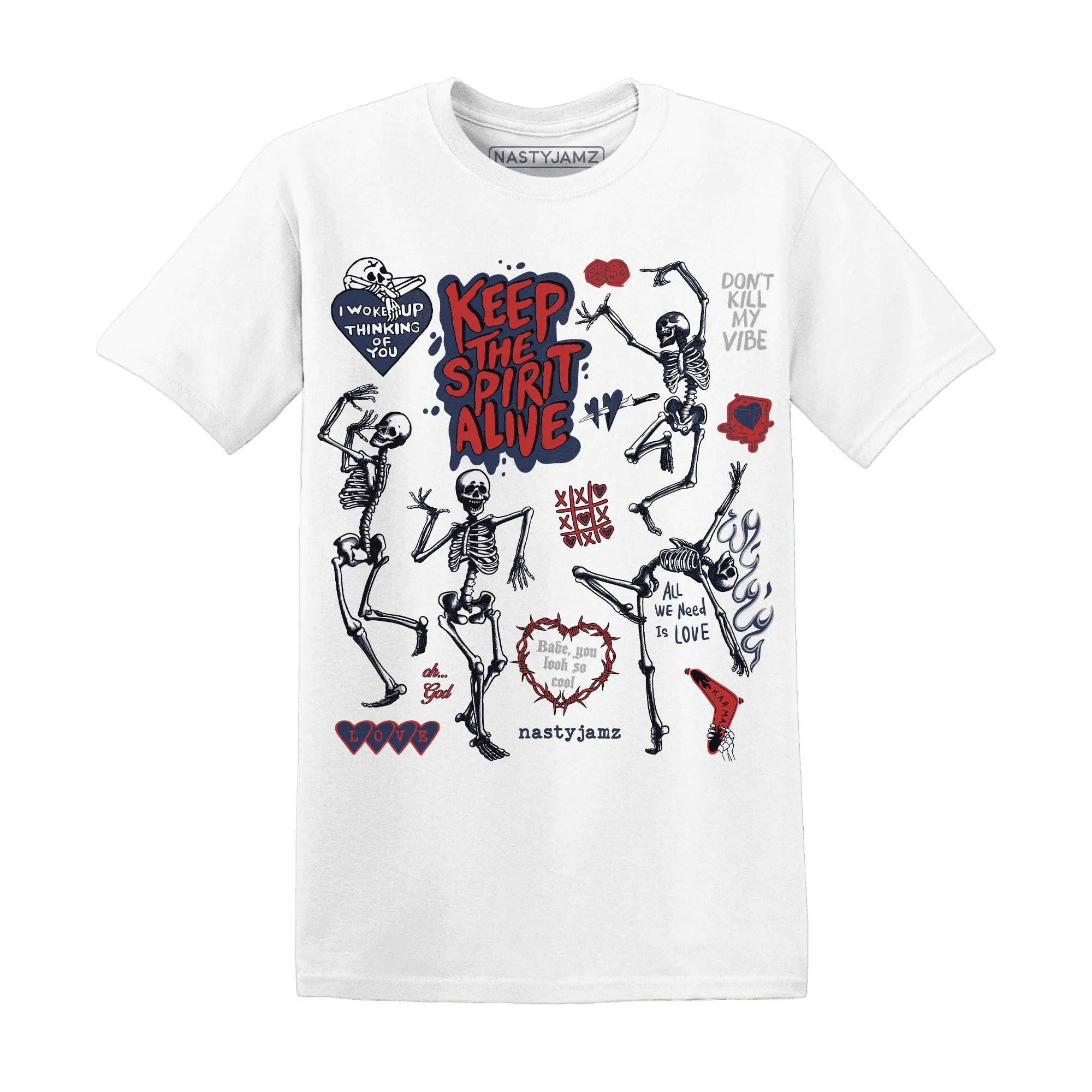 VaporMax-Air-Plus-Midnight-Navy-Gold-Black-NastyJamz-T-Shirt-Match-Keep-The-Spirit-Alive