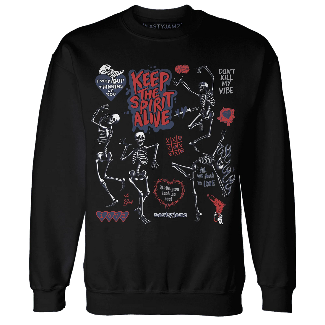 VaporMax-Air-Plus-Midnight-Navy-Gold-Black-NastyJamz-Sweatshirt-Match-Keep-The-Spirit-Alive