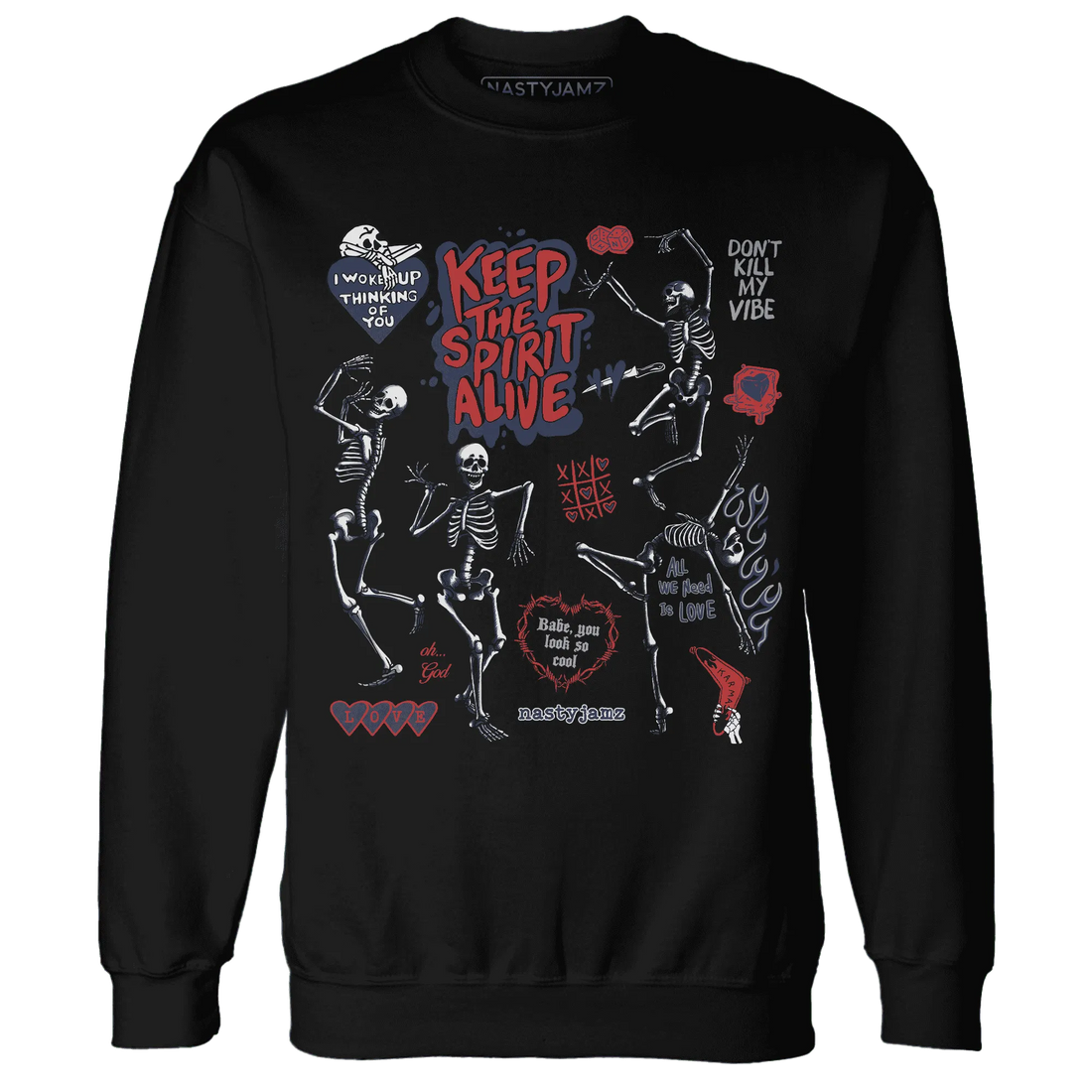 VaporMax-Air-Plus-Midnight-Navy-Gold-Black-Sweatshirt-Match-Keep-The-Spirit-Alive