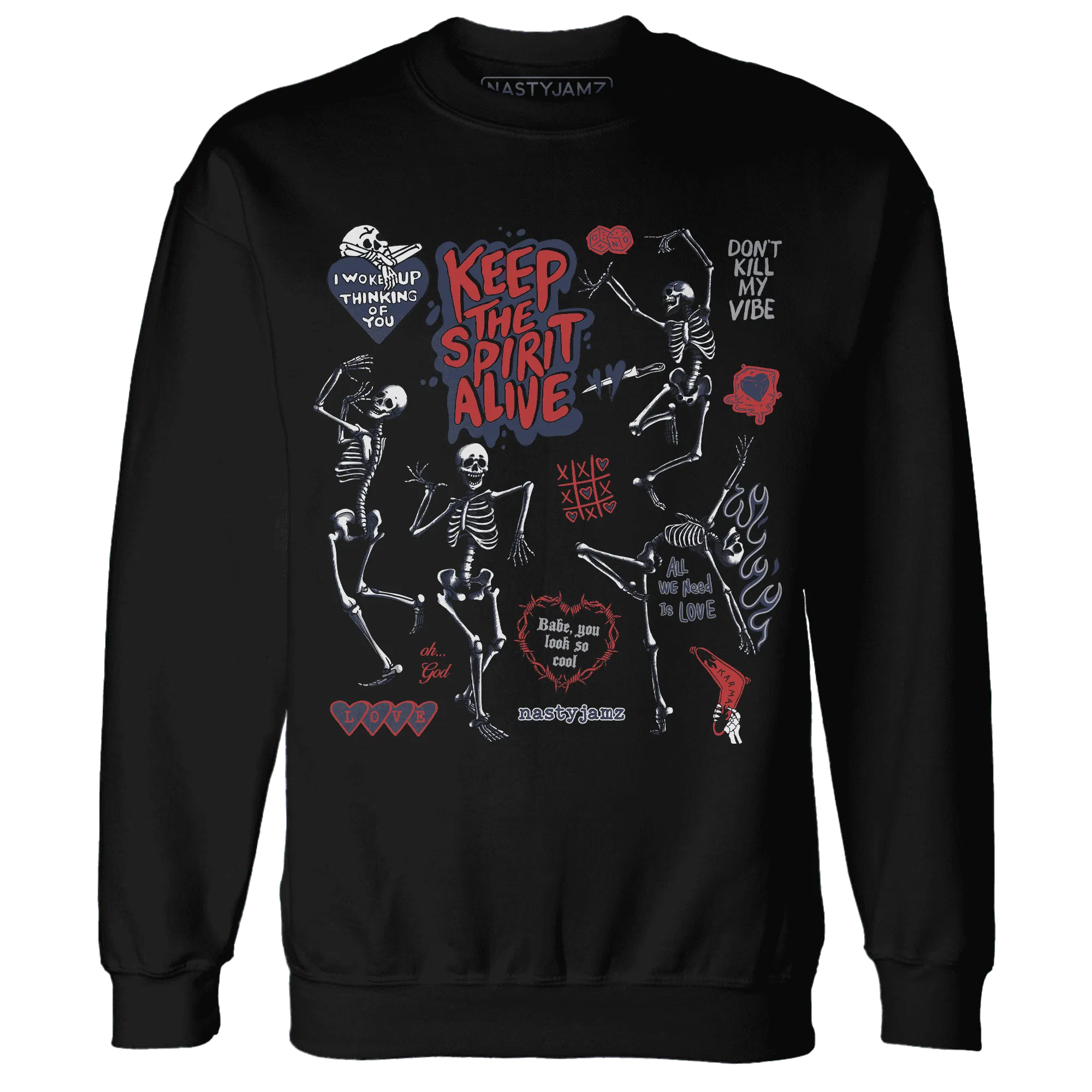 VaporMax-Air-Plus-Midnight-Navy-Gold-Black-Sweatshirt-Match-Keep-The-Spirit-Alive