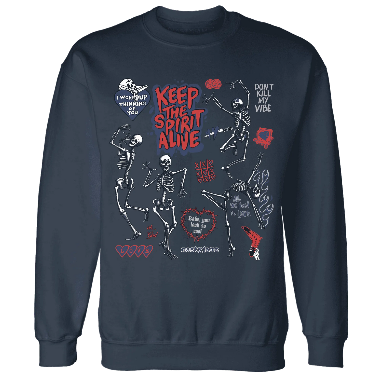 VaporMax-Air-Plus-Midnight-Navy-Gold-Black-Sweatshirt-Match-Keep-The-Spirit-Alive