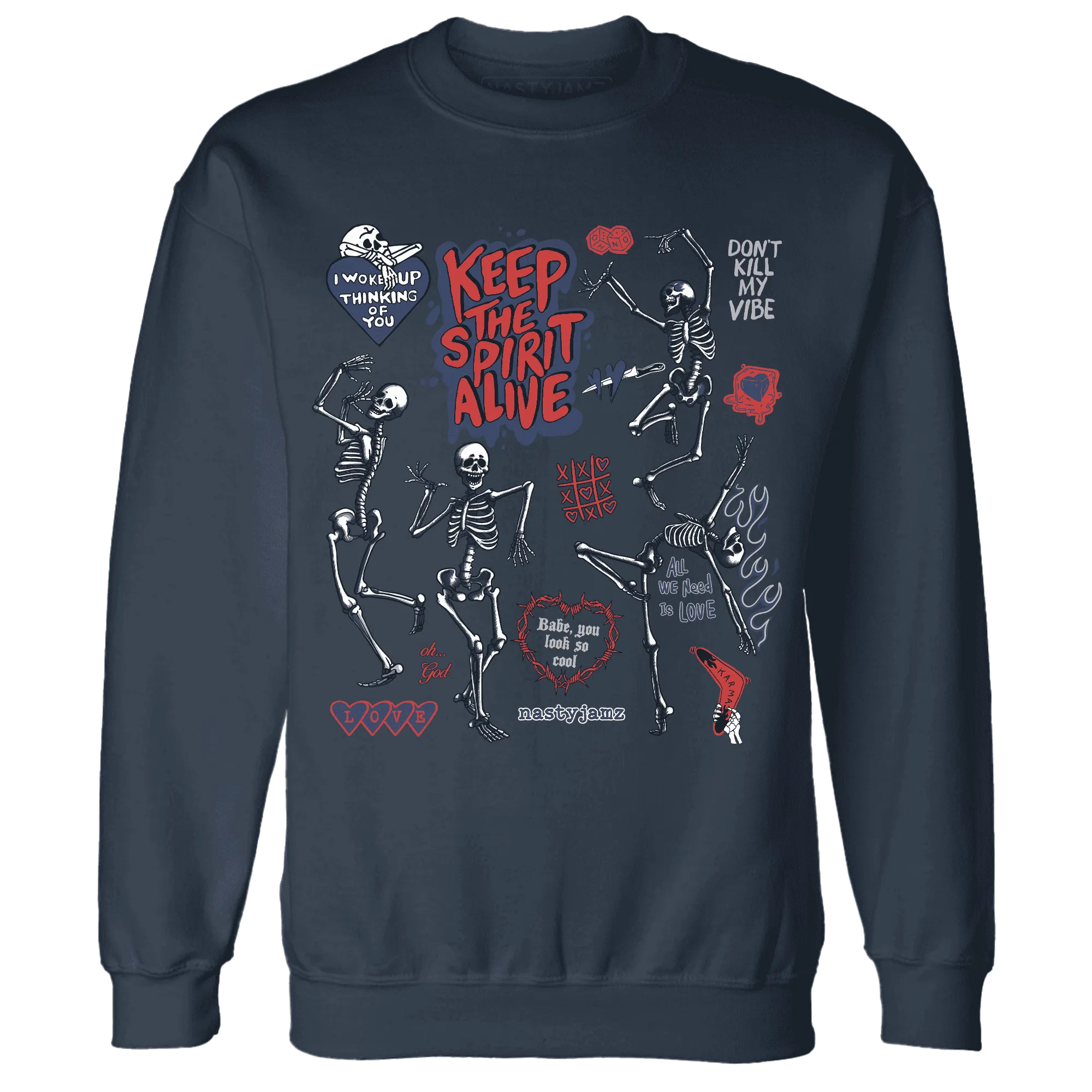VaporMax-Air-Plus-Midnight-Navy-Gold-Black-Sweatshirt-Match-Keep-The-Spirit-Alive