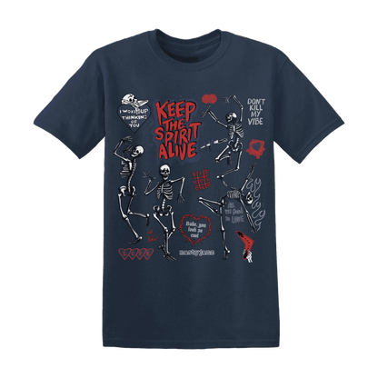 VaporMax-Air-Plus-Midnight-Navy-Gold-Black-T-Shirt-Match-Keep-The-Spirit-Alive