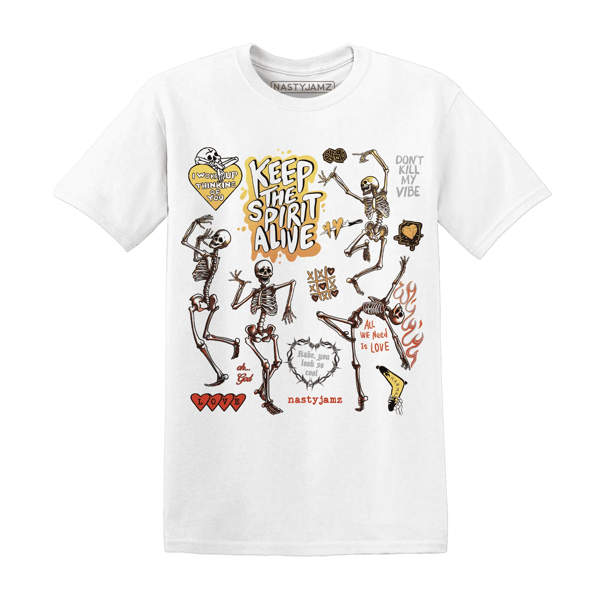 VaporMax-Crimson-Total-Orange-Plus-NastyJamz-T-Shirt-Match-Keep-The-Spirit-Alive