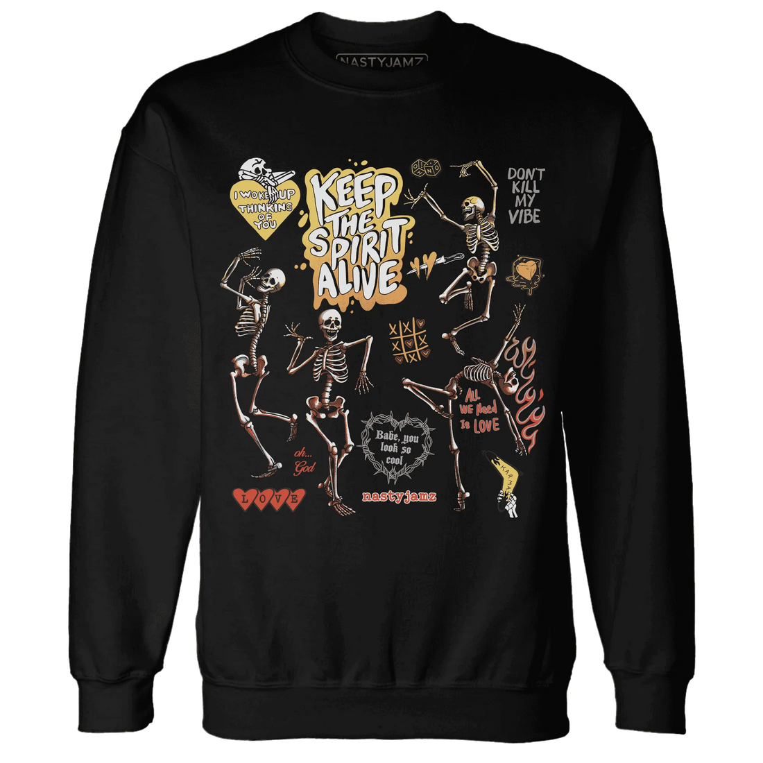 VaporMax-Crimson-Total-Orange-Plus-NastyJamz-Sweatshirt-Match-Keep-The-Spirit-Alive