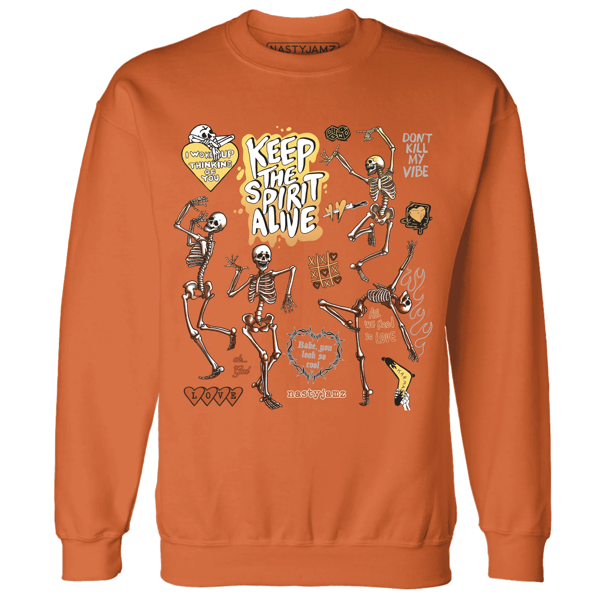 VaporMax-Crimson-Total-Orange-Plus-NastyJamz-Sweatshirt-Match-Keep-The-Spirit-Alive