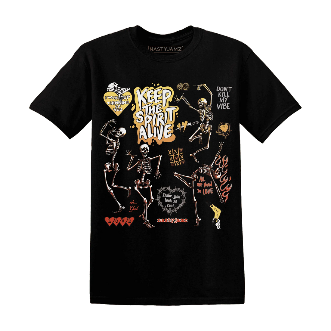 VaporMax-Crimson-Total-Orange-Plus-NastyJamz-T-Shirt-Match-Keep-The-Spirit-Alive