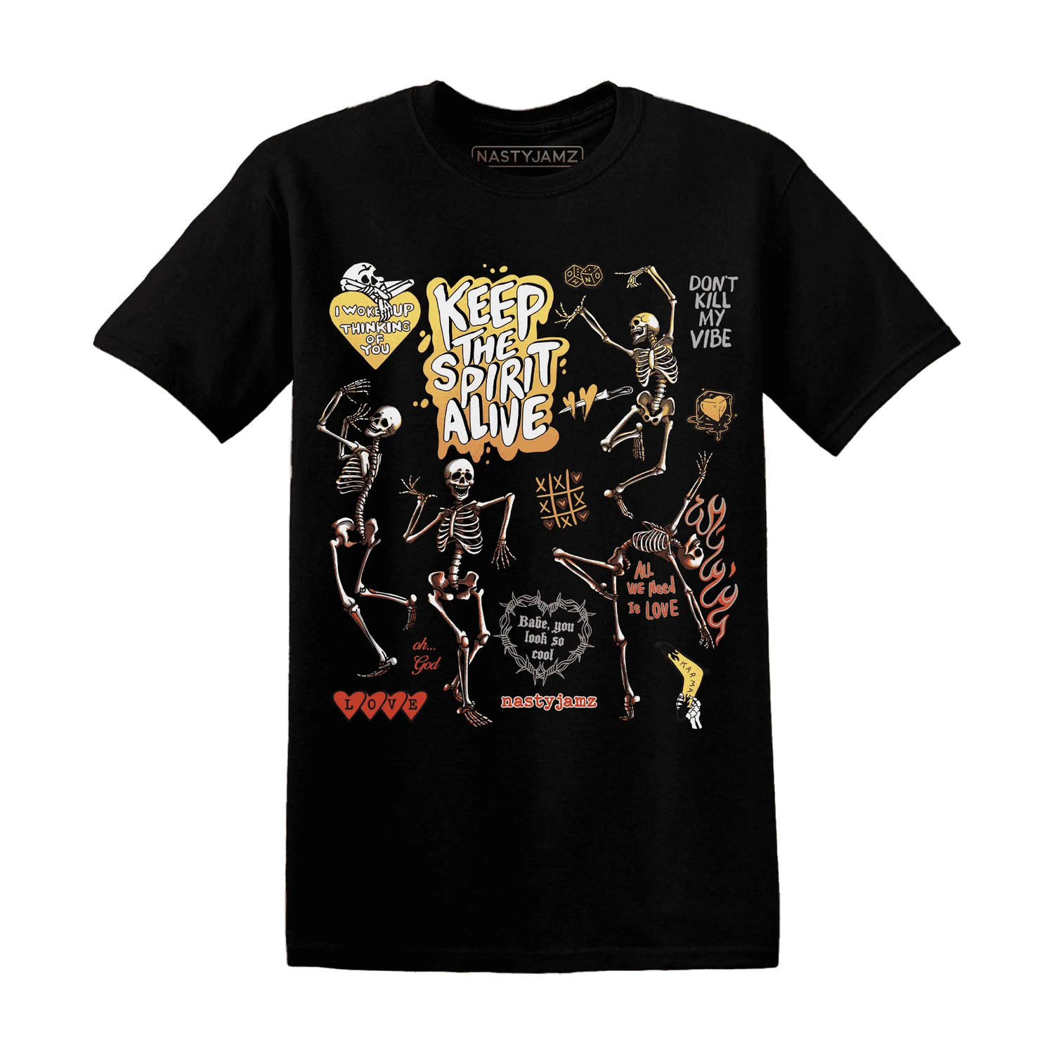 VaporMax-Crimson-Total-Orange-Plus-NastyJamz-T-Shirt-Match-Keep-The-Spirit-Alive