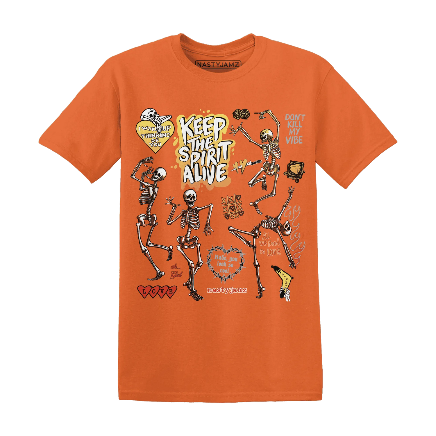 VaporMax-Crimson-Total-Orange-Plus-NastyJamz-T-Shirt-Match-Keep-The-Spirit-Alive