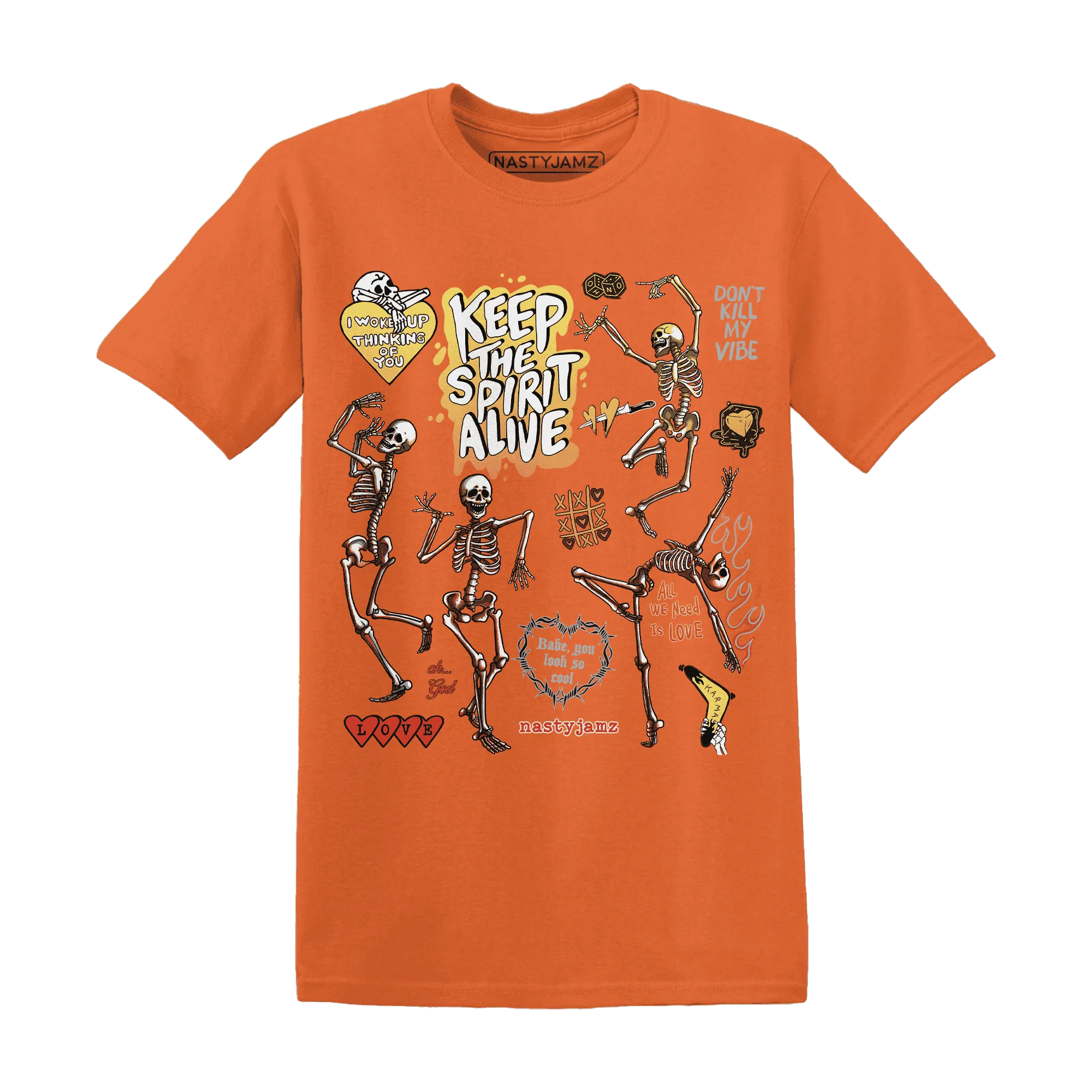 VaporMax-Crimson-Total-Orange-Plus-NastyJamz-T-Shirt-Match-Keep-The-Spirit-Alive