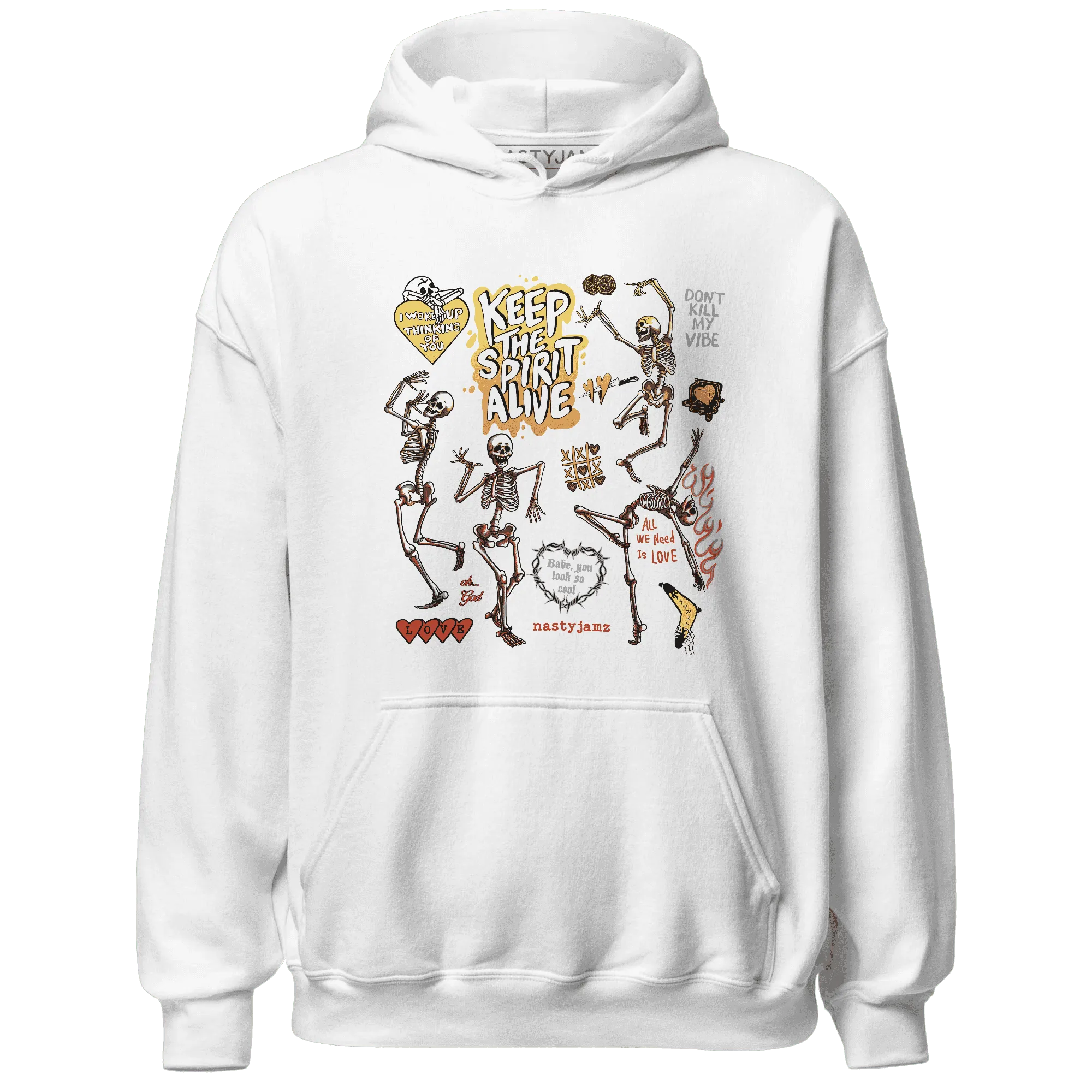 VaporMax-Crimson-Total-Orange-Plus-NastyJamz-Hoodie-Match-Keep-The-Spirit-Alive