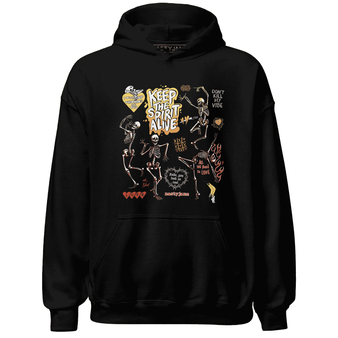 VaporMax-Crimson-Total-Orange-Plus-NastyJamz-Hoodie-Match-Keep-The-Spirit-Alive