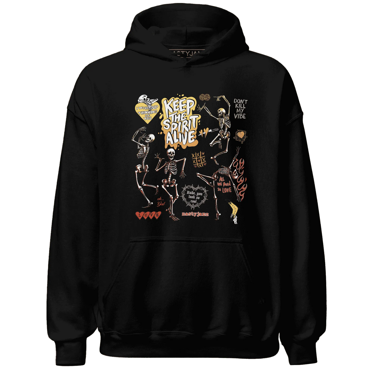 VaporMax-Crimson-Total-Orange-Plus-NastyJamz-Hoodie-Match-Keep-The-Spirit-Alive