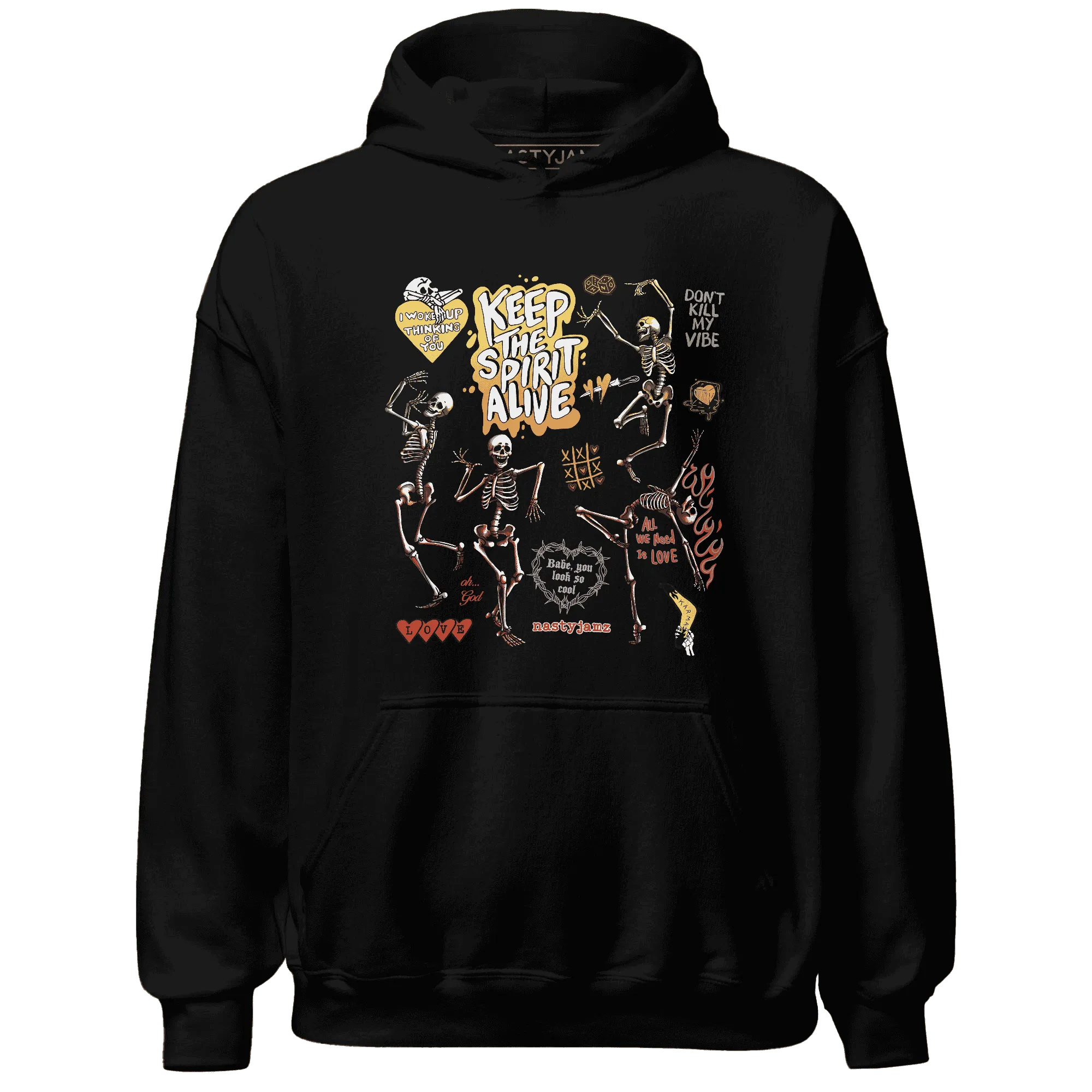 VaporMax-Crimson-Total-Orange-Plus-NastyJamz-Hoodie-Match-Keep-The-Spirit-Alive