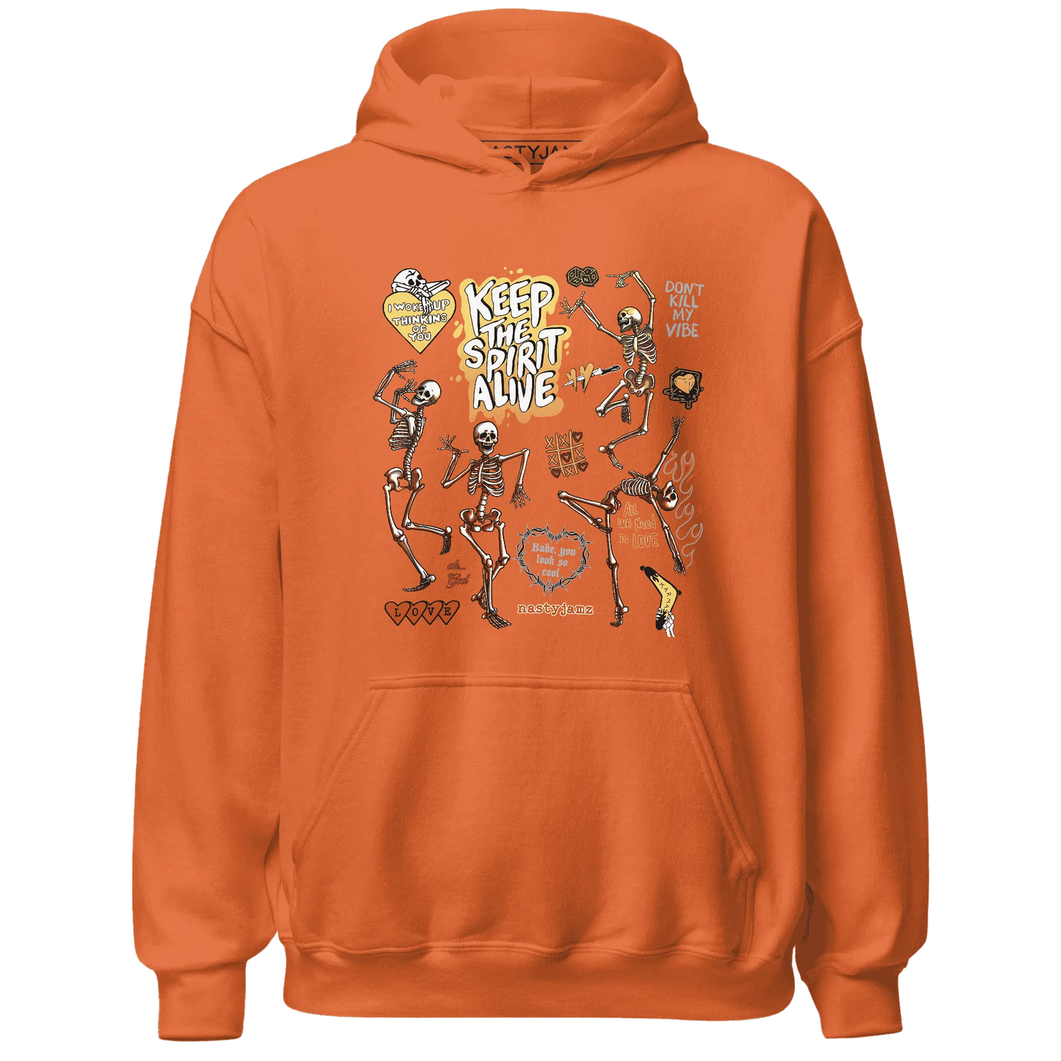VaporMax-Crimson-Total-Orange-Plus-NastyJamz-Hoodie-Match-Keep-The-Spirit-Alive