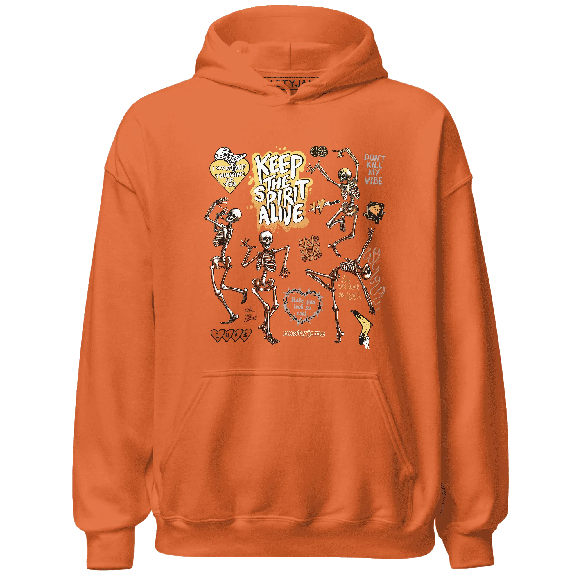 VaporMax-Crimson-Total-Orange-Plus-NastyJamz-Hoodie-Match-Keep-The-Spirit-Alive