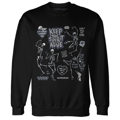 VaporMax-Plus-Midnight-Navy-White-Metallic-Silver-Sweatshirt-Match-Keep-The-Spirit-Alive