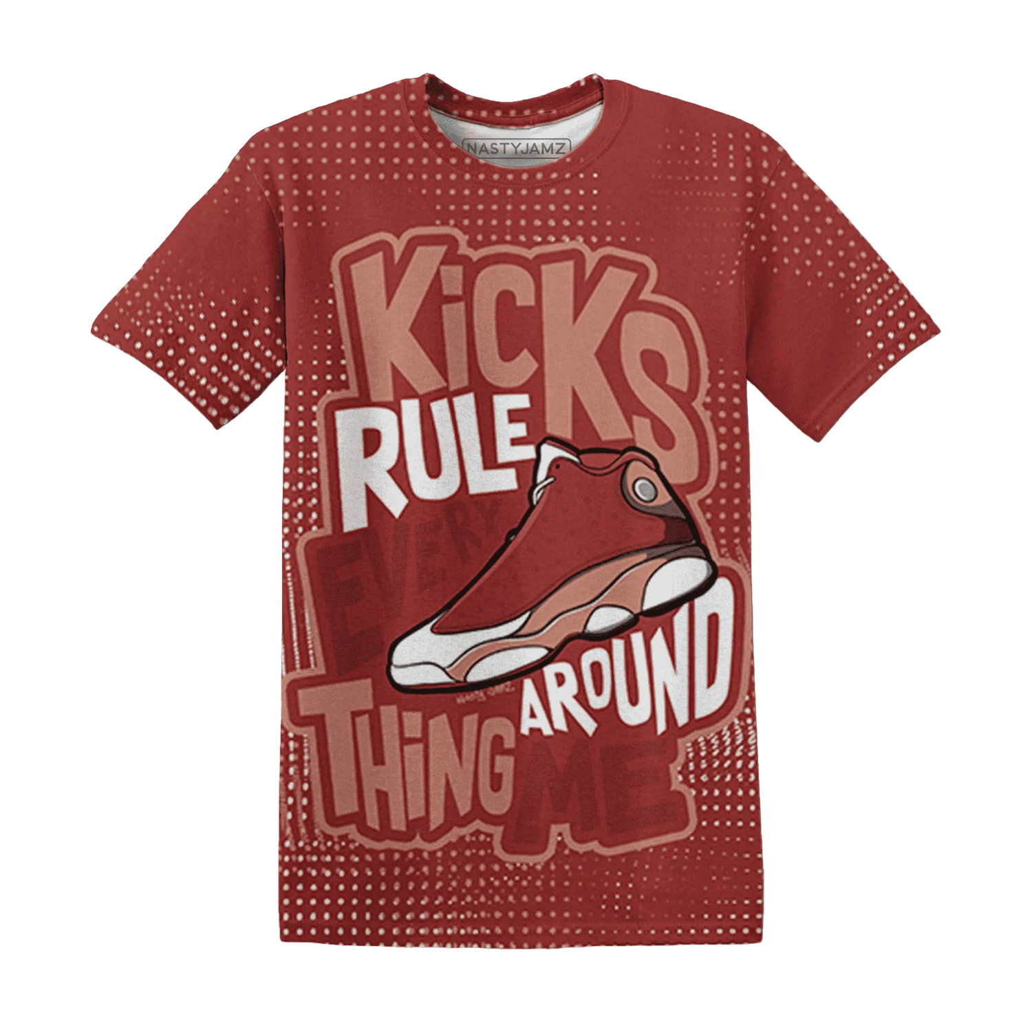 Dune-Red-13s-T-Shirt-Match-Kicks-Rule