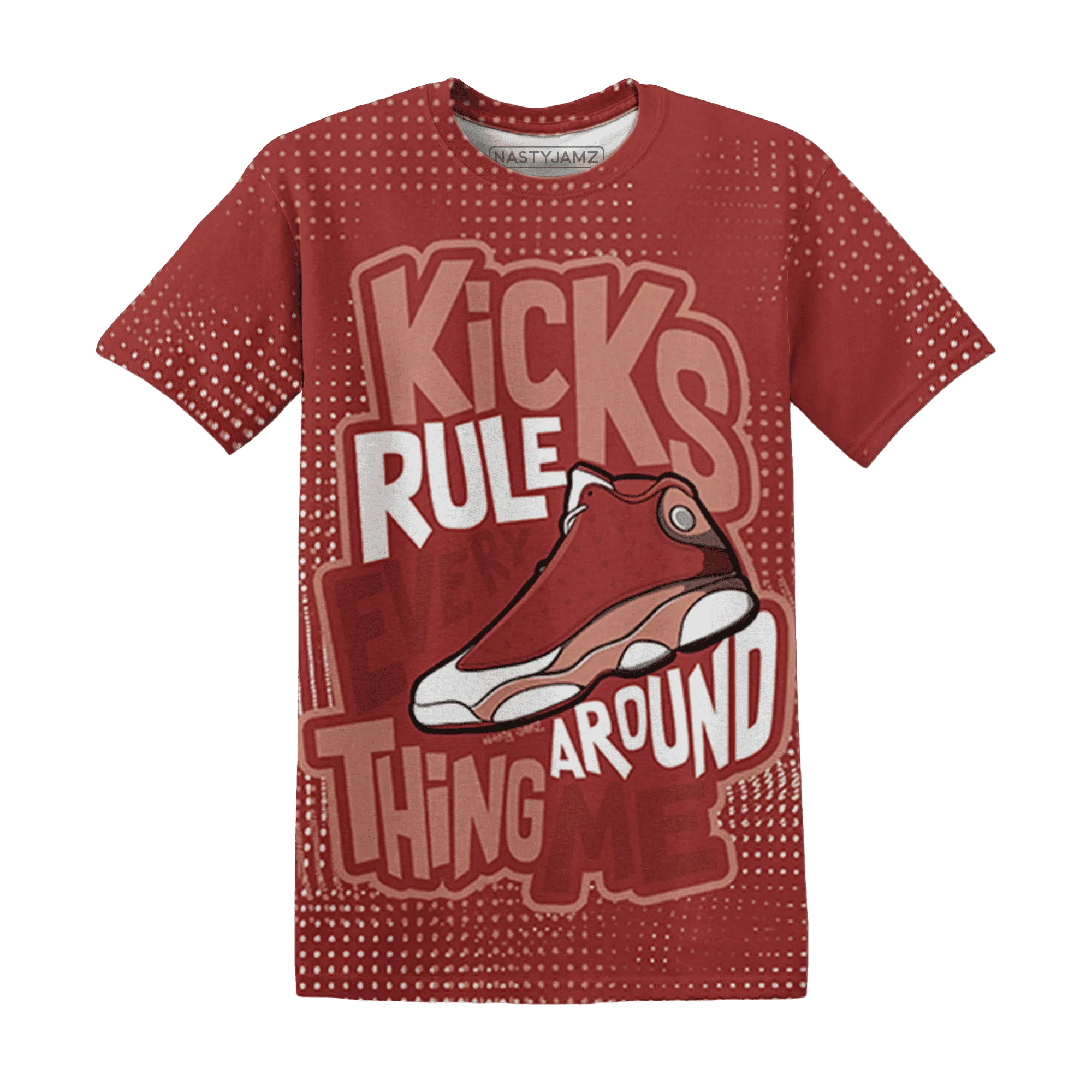 Dune-Red-13s-T-Shirt-Match-Kicks-Rule