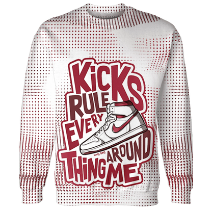 High-85-Metallic-Burgundy-1s-Sweatshirt-Match-Kicks-Rule