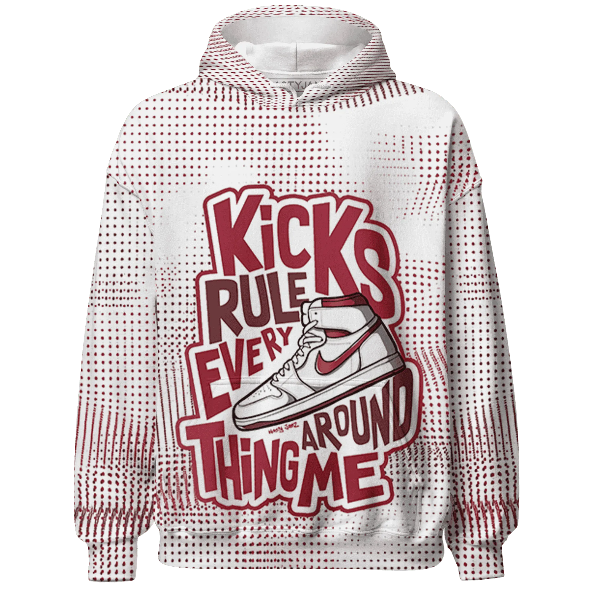 High-85-Metallic-Burgundy-1s-Hoodie-Match-Kicks-Rule