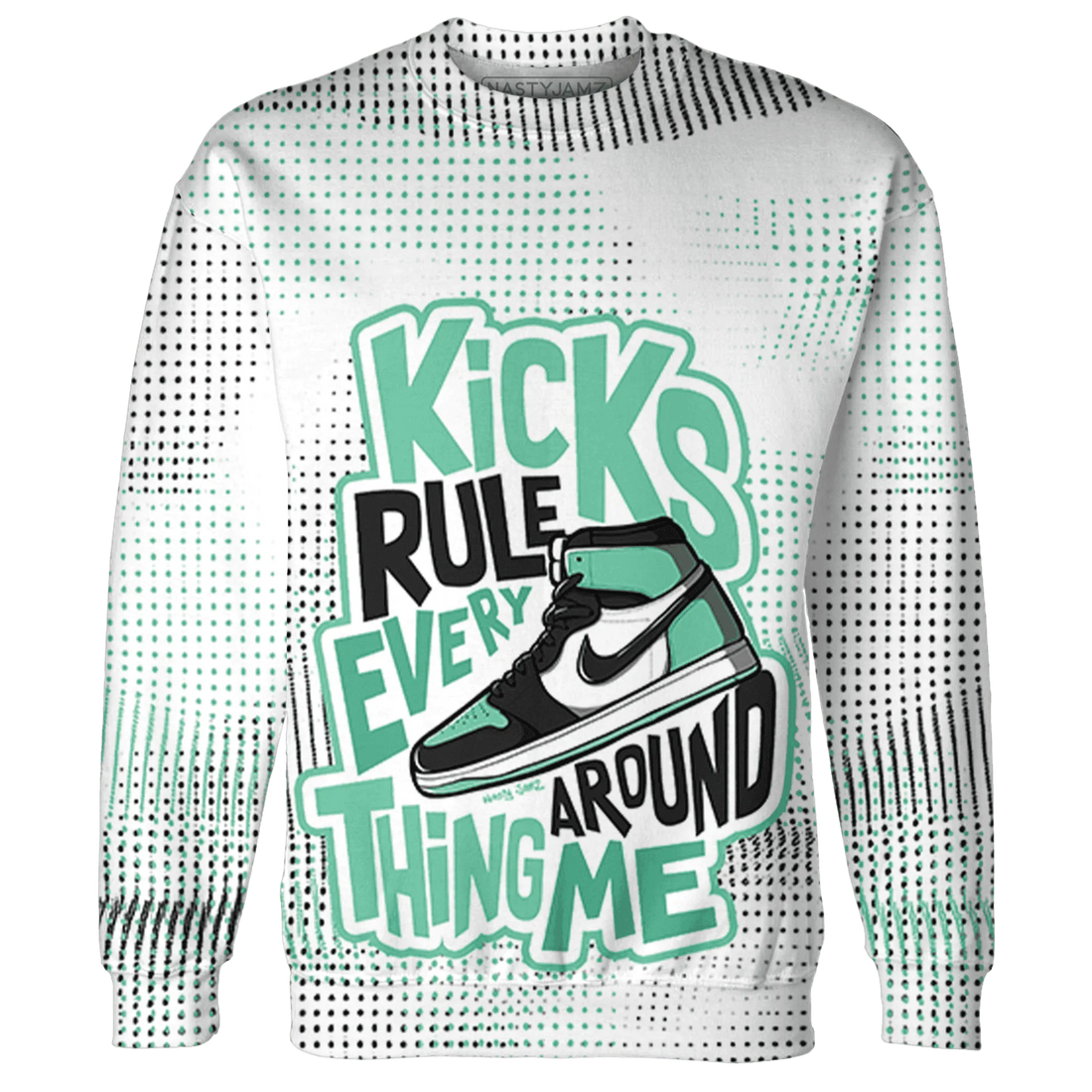 High-OG-Green-Glow-1s-Sweatshirt-Match-Kicks-Rule