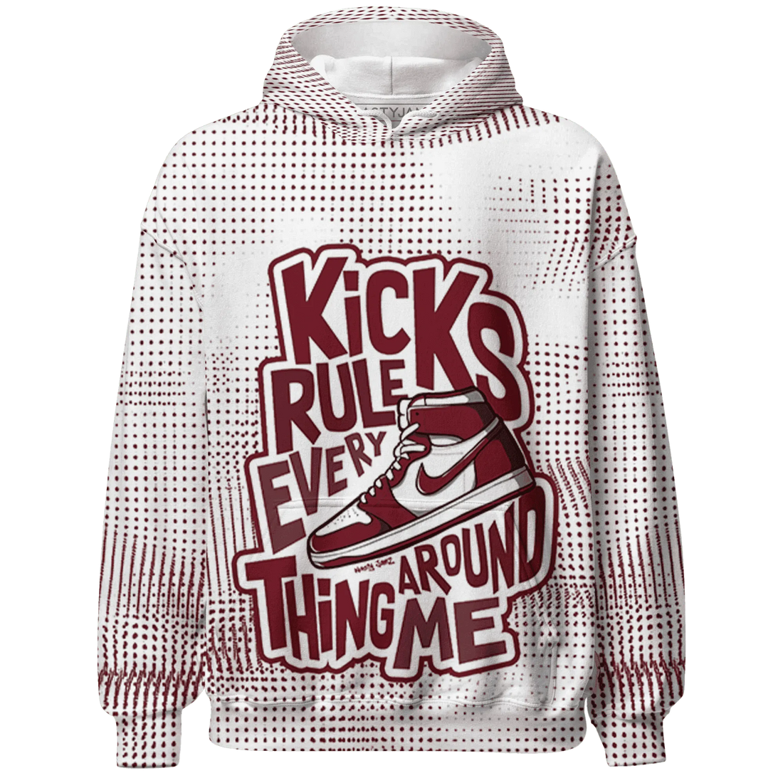 High-White-Team-Red-1s-Hoodie-Match-Kicks-Rule