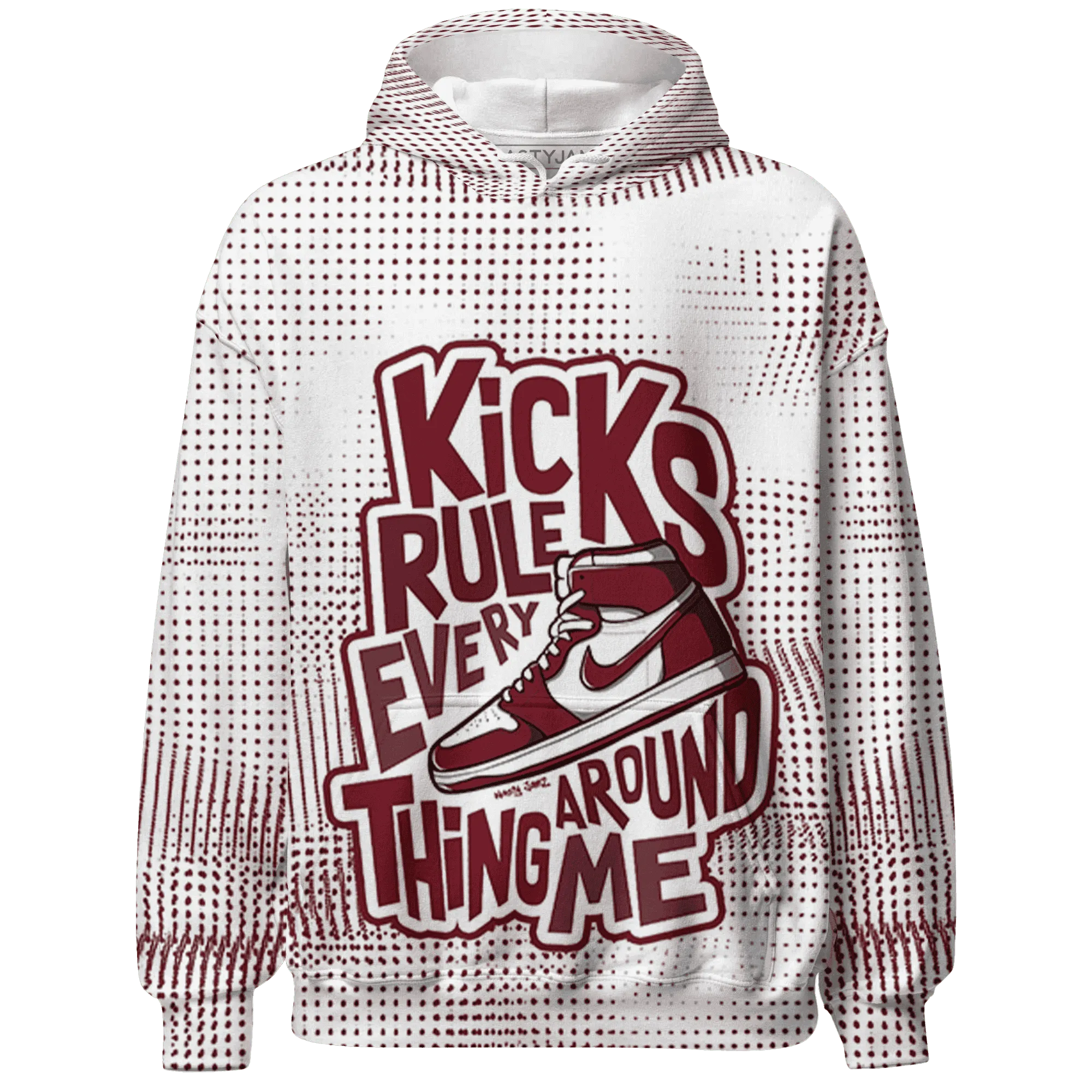 High-White-Team-Red-1s-Hoodie-Match-Kicks-Rule