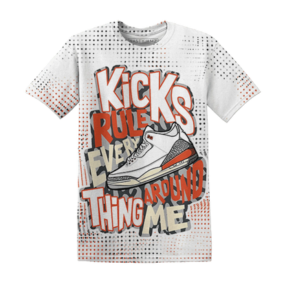 Georgia-Peach-3s-T-Shirt-Match-Kicks-Rule