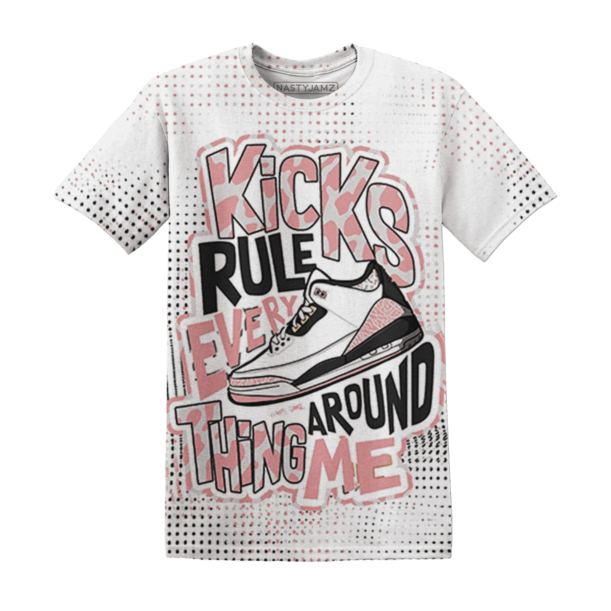 Red-Stardust-3s-T-Shirt-Match-Kicks-Rule