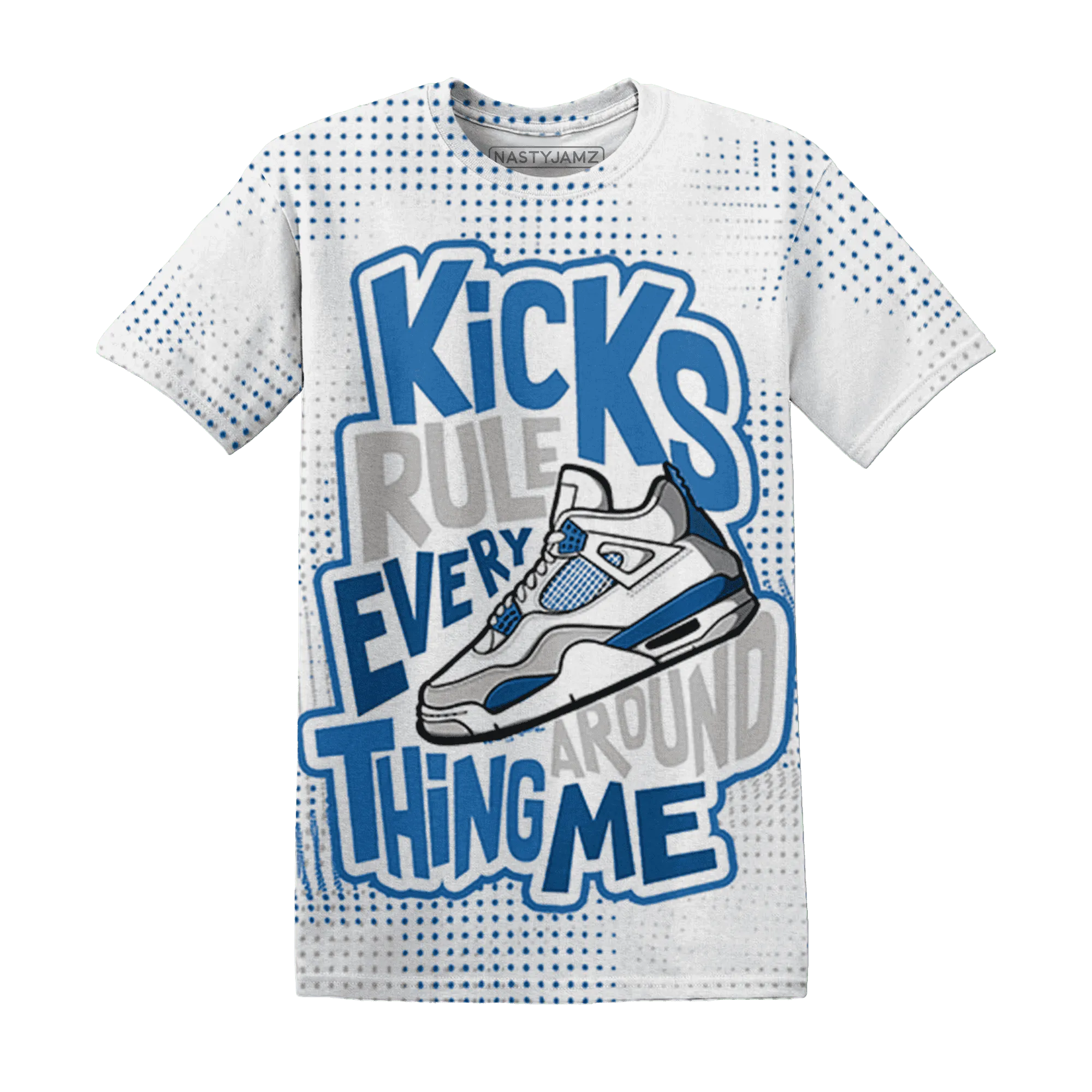 Industrial-Blue-4s-T-Shirt-Match-Kicks-Rule