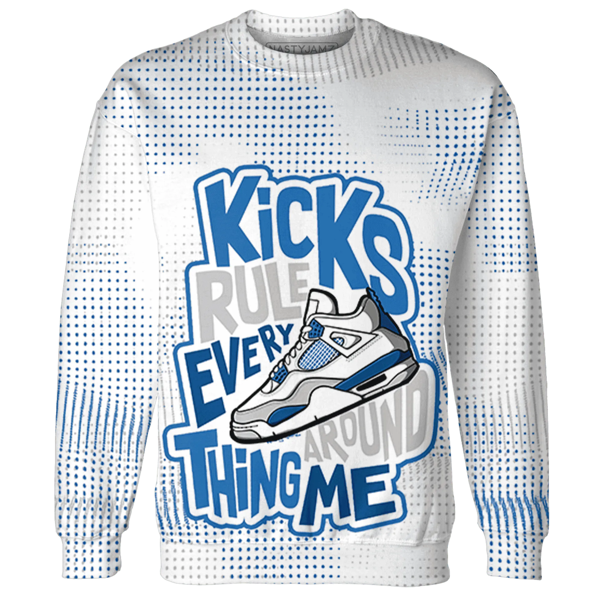 Industrial-Blue-4s-Sweatshirt-Match-Kicks-Rule