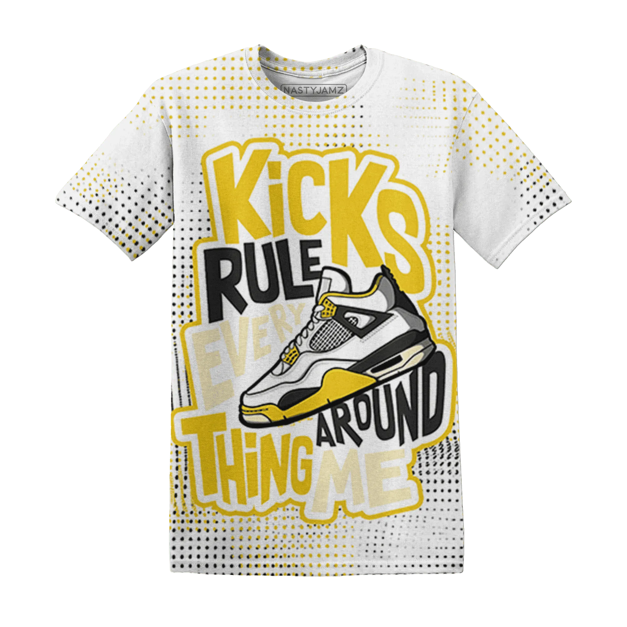 Vivid-Sulfur-4s-T-Shirt-Match-Kicks-Rule