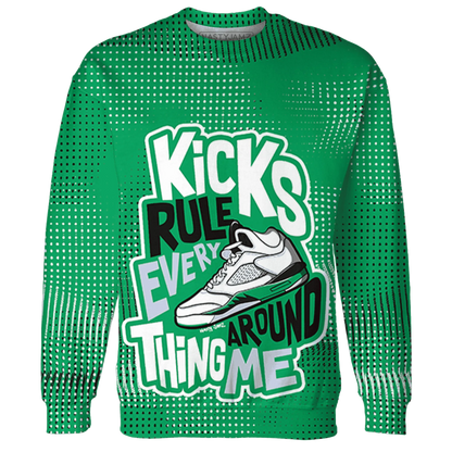 Lucky-Green-5s-Sweatshirt-Match-Kicks-Rule