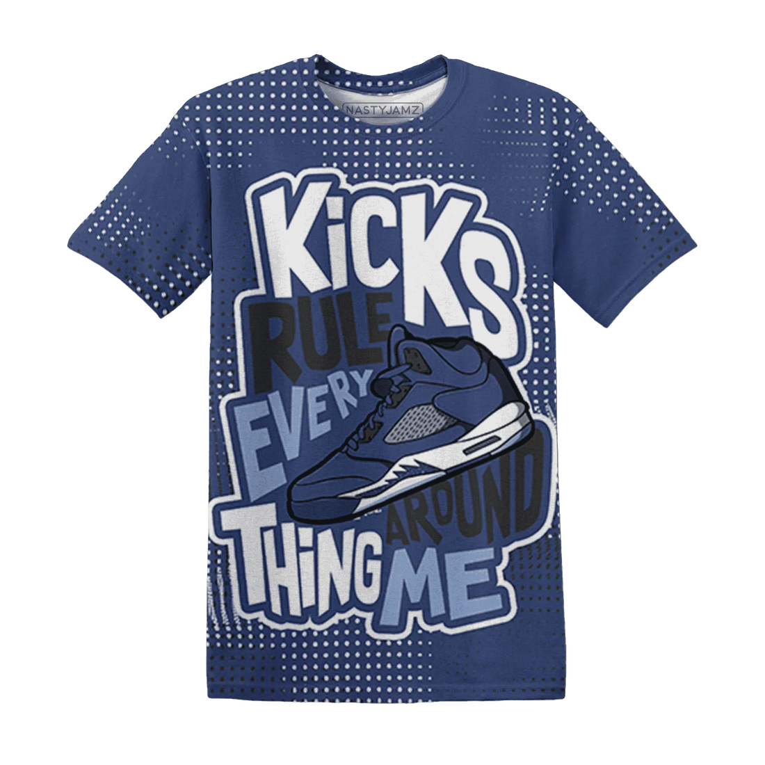 Midnight-Navy-5s-T-Shirt-Match-Kicks-Rule