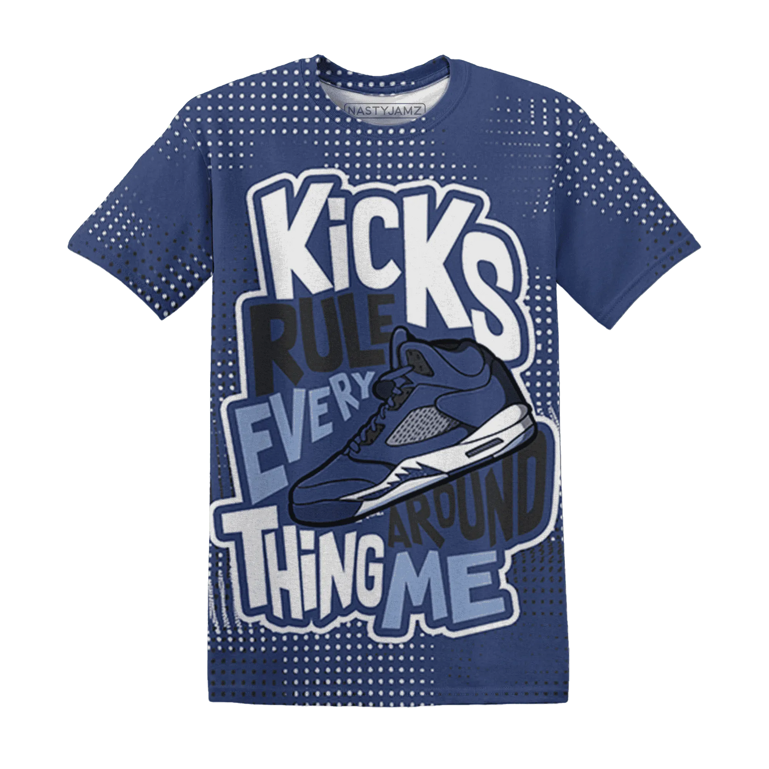 Midnight-Navy-5s-T-Shirt-Match-Kicks-Rule