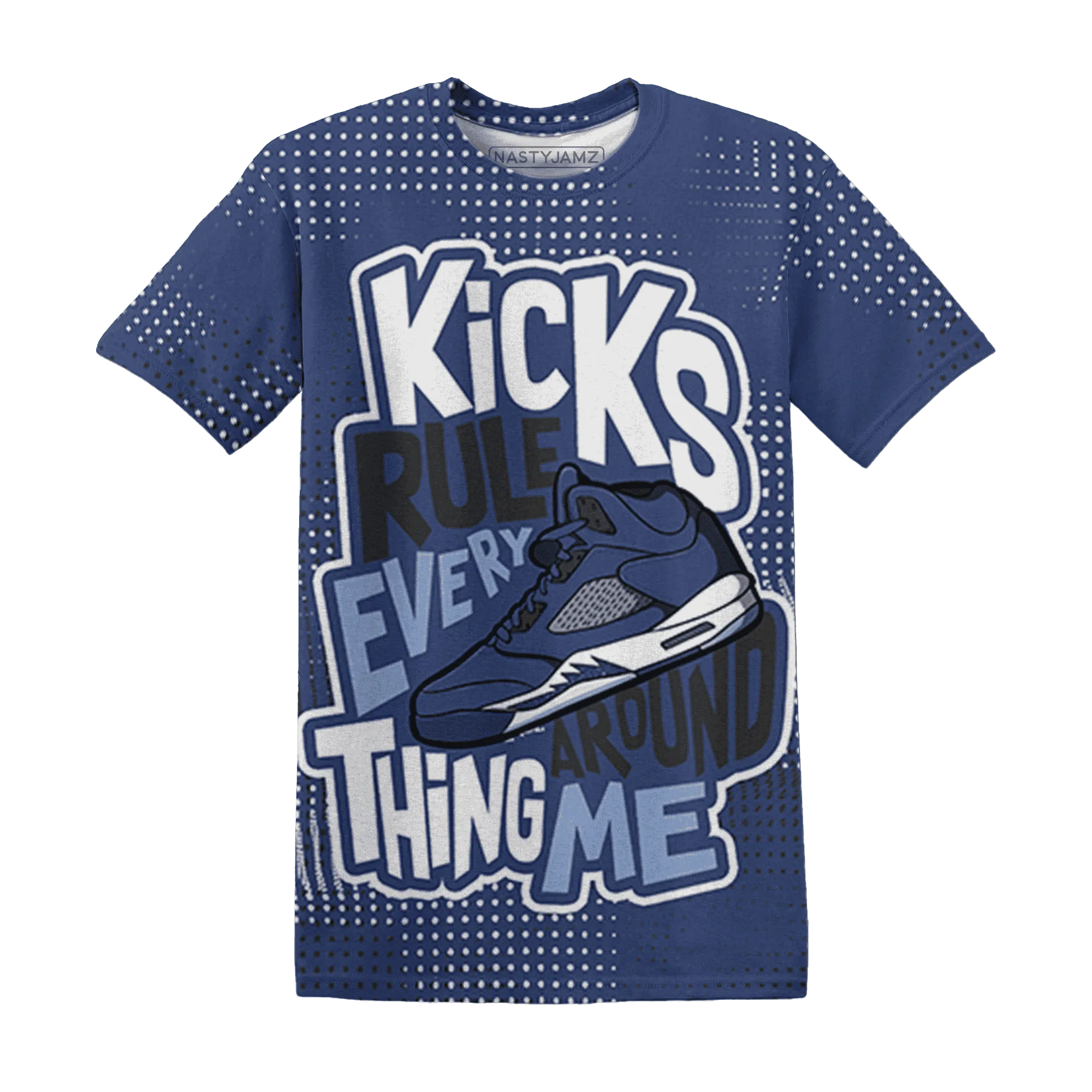 Midnight-Navy-5s-T-Shirt-Match-Kicks-Rule